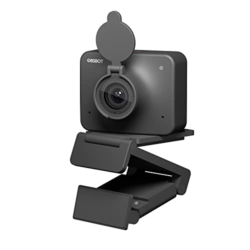 OBSBOT Meet webカメラ 1080P AI搭載 画角調整 フルHD ウェブカメラ オートフォーカス マイク内蔵 HDR機能 縦横切替 リモート会議 ビデオ通話 ライブ配信 Windows Mac Zoom Skype