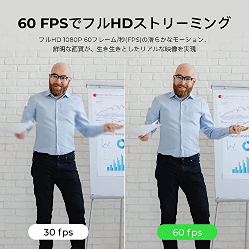 OBSBOT Meet webカメラ 1080P AI搭載 画角調整 フルHD ウェブカメラ オートフォーカス マイク内蔵 HDR機能 縦横切替 リモート会議 ビデオ通話 ライブ配信 Windows Mac Zoom Skype_2