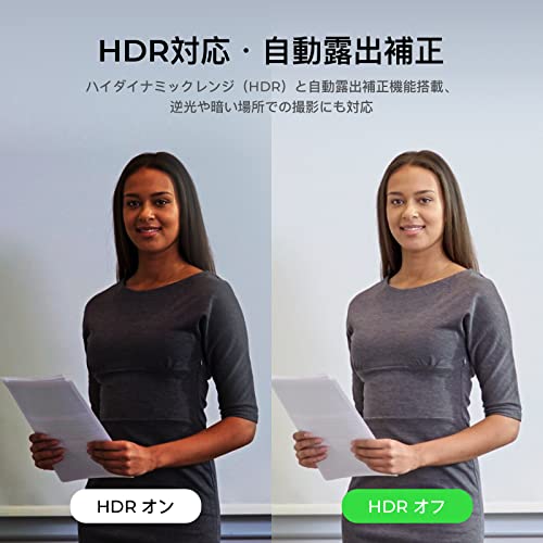 OBSBOT Meet webカメラ 1080P AI搭載 画角調整 フルHD ウェブカメラ オートフォーカス マイク内蔵 HDR機能 縦横切替 リモート会議 ビデオ通話 ライブ配信 Windows Mac Zoom Skype_4