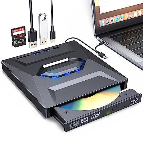 xunbida CD DVDドライブ 外付け USB3.0&Type-cポート両用 内蔵 ...