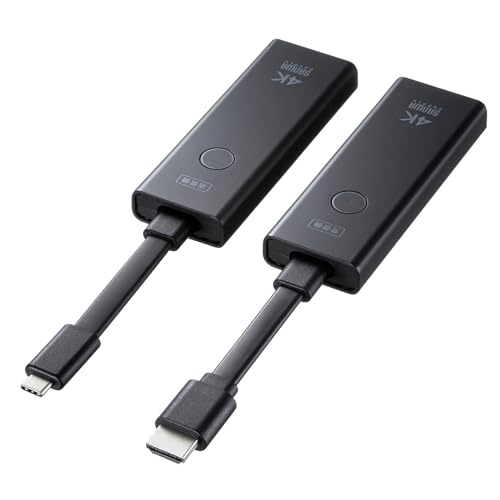 サンワサプライ 4K対応ワイヤレスHDMIエクステンダー（Type-C接続用） VGA-EXWHD12C