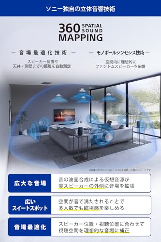 ソニー(SONY) サウンドバー HT-A8000 BRAVIA Theatre Bar8Dolby Atmos・DTS:X対応/360立体音響/11スピーカーユニット搭載/テレビ用/HDMI 2.1ケーブル付属/eARC/Bluetoo