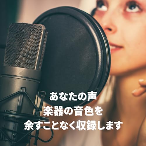 Fujirec コンデンサーマイク MICU87 レコーディング対応 大型ダイアフラム ショックマウント XLR 単一指向性 有線 ナレーション カラオケ 実況 録音 生放送 YouTube_2