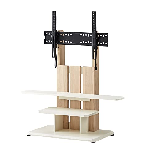 朝日木材加工 壁寄せ テレビ スタンド WS-C style 32~77型 ナチュラル チルト機能付 キャスター付 WS-C690-NA 約幅69×奥行44x高さ112.5cmの通販は 21,462円