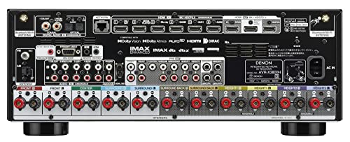 デノン Denon AVR-X3800H 9.4ch AVサラウンドレシーバー 8K Ultra HD、HDR10+、IMAX Enhanced、Auro-3D、11.4chプロセッシング対応 /ブラック AVR-X3800HK