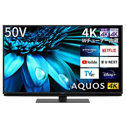 シャープ 50V型 4K 液晶 テレビ AQUOS 4T-C50EL1 Google TV Dolby Atmos (2022年モデル) 回転式スタンド