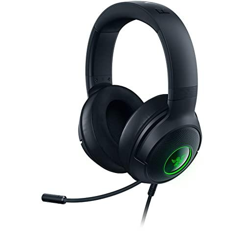 Razer(レイザー) Kraken V3 X アップグレードモデル 長時間のプレイでも快適な有線ゲーミングヘッドセット USB接続 軽量280g 7.1 サラウンドサウンド TriForce 40mm ドライバー 単一指向性マイク ノイ