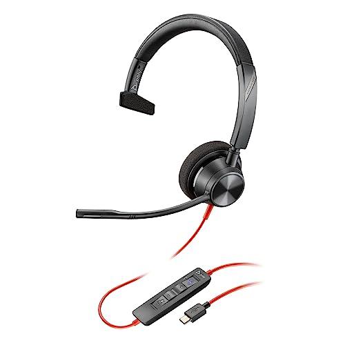 Poly Blackwire 3310 USB-C 有線 片耳 ヘッドセット ノイズキャンセルマイク Windows/Mac対応 国内正規品 メーカー2年間 8G0X2AA