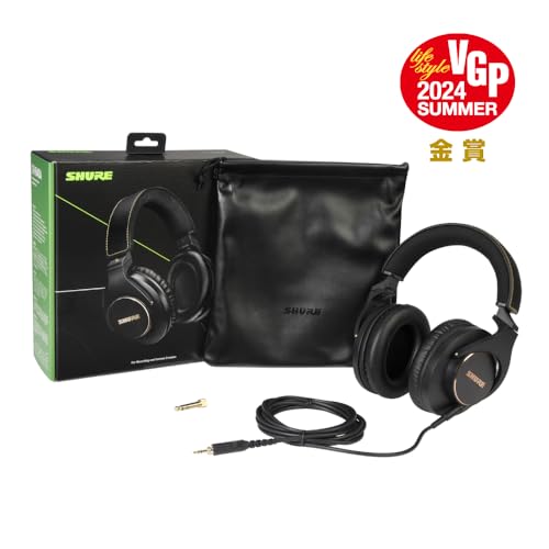 VGP2024 金賞SHURE シュア プロフェッショナル・スタジオ・ヘッドホン SRH840A-A ブラック : 有線 密閉型 折りたたみ式 プロ仕様 スタジオレコーディング スタジオモニタリング ホームレコーディング DJ コンテンツ_1