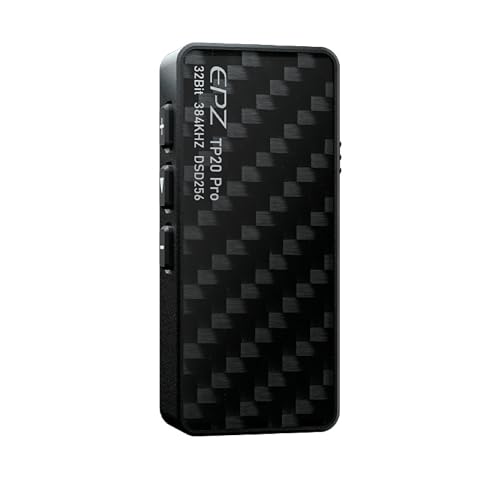 Hifi Kingdom EPZ TP20 PROポータブルヘッドホンアンプ32bit/384Khz/DSD256 ・ 3.5mm&4.4mmデュアル出力、専用Lightning (BLACK)