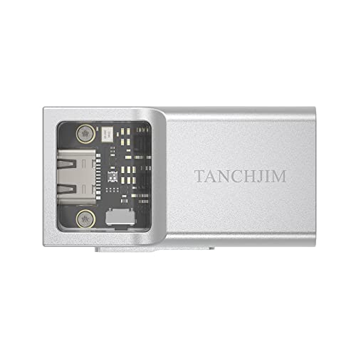 タンジジム(Tanchjim) SPACE ポータブル DAC アンプ 3.5mmステレオ/4.4mmバランス出力対応 USB Type-C接続 アルミニウム製CNCハウジング 軽量14.8グラム 周波数応答範囲6Hz-85,000Hz