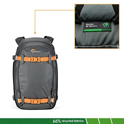 Lowepro カメラリュック ウィスラー BP450AW II バックパック GRL サステナブル素材採用グリーンラインシリーズ スキー スノーボード取付可 三脚取付可 撥水加工 レインカバー付属 15インチPC収納可 26.0L_2