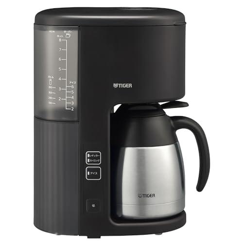 タイガー魔法瓶(TIGER) コーヒーメーカー 大容量8杯用 真空ステンレスサーバー アイスコース抽出可能 グレイッシュブラック ACE-N080KGの通販は