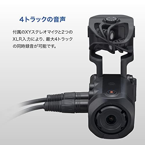ZOOM ズーム 4K画質ハンディビデオレコーダー 最高24bit／96kHz動画撮影 ２本のマイクを接続可能 ライブ配信 動画撮影 2021年発売メーカー延長3年付 Q8n-4K 黒_2