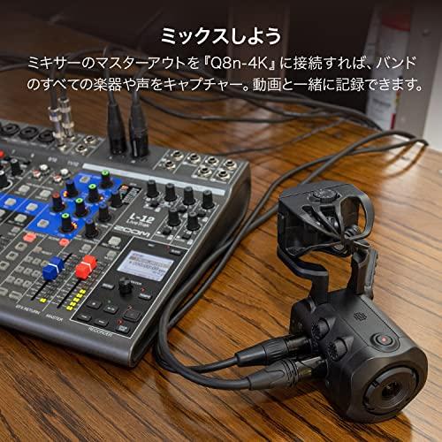 ZOOM ズーム 4K画質ハンディビデオレコーダー 最高24bit／96kHz動画撮影 ２本のマイクを接続可能 ライブ配信 動画撮影 2021年発売メーカー延長3年付 Q8n-4K 黒_3