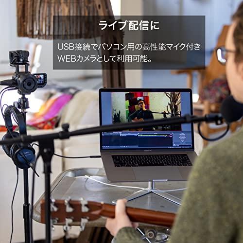 ZOOM ズーム 4K画質ハンディビデオレコーダー 最高24bit／96kHz動画撮影 ２本のマイクを接続可能 ライブ配信 動画撮影 2021年発売メーカー延長3年付 Q8n-4K 黒_4