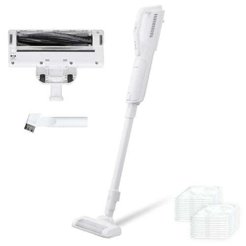 紙パック式 アイリスオーヤマ(IRIS OHYAMA) 掃除機 コードレス 極細軽量 ハンディ 紙パック スティッククリーナー 軽量1.6kg 充電式 SBD-76P-W ホワイト