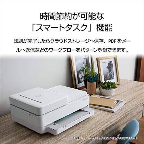 HP プリンター A4インクジェット複合機 ENVY Pro 6420 ADF搭載 ホワイト スマホ印刷 Wi-Fi対応 自動両面印刷 テレワーク 光るステータスライト スマートタスク(型番:6WD16A#ABJ)_2