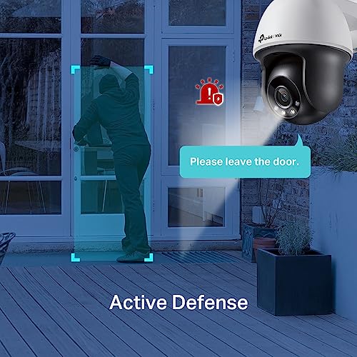 TP-Link ONVIF VIGI 4MP屋外用フルカラー パンチルト ネットワーク 