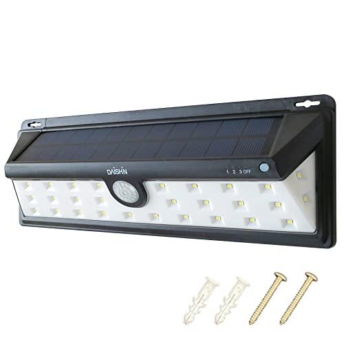 DAISHIN 大進 DLS-NWL003 センサーライト 屋外 ソーラー 人感 マグネット 磁石 屋外 防水 明るい 壁 強力 暗くなると点灯 広範囲 最強 設置 センサー 太陽光 駐車場 昼光色 LED 取り付け 長い 庭 柱 フックの通販は