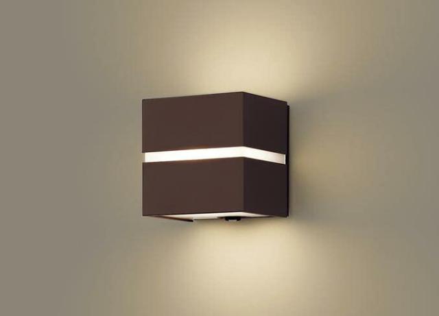 パナソニック(Panasonic) ポーチライト 壁直付型 電球色・拡散・防雨型・明るさセンサ付・段調光省エネ型 40形 ダークブラウン LGWC80363LE1