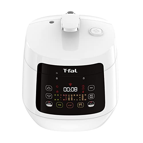 オンライン ティファール 電気圧力鍋 無水調理 3L 2~4人用 1台12役 独自の煮込み鍋 「ラクラ・クッカー コンパクト」 時短 レシピブック付き(80種類) ホワイト CY3511JPA
