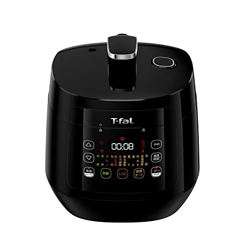 オンライン ティファール 電気圧力鍋 3L 4人用 時短 おまかせ手料理 1台12役 自動調理 無水調理 「ラクラ・クッカー コンパクト」 独自の煮込み鍋 レシピブック付き ブラック CY3518JPAの通販は