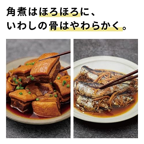 パナソニック 電気圧力鍋 3.9L 最大6人分 圧力/低温/無水/煮込/自動調理 レシピブック付 温度過昇防止・ふた開閉検知機能付き NF-PC400-K