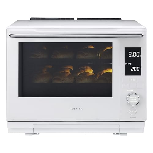 東芝 (TOSHIBA) オーブンレンジ 電子レンジ フラットテーブル microwave 簡単操作 石窯ドーム 30L ER-YD3000(Ｗ)