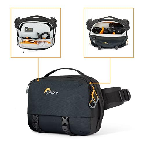 ロープロ(Lowepro) カメラバッグ スリングバッグ ウェストバッグ トレッカーライト HP 100 GRL グレー 2.8L アウトドア グリーンライン サステナブル素材 ミラーレスカメラ_2