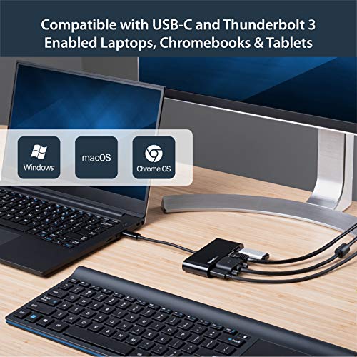 StarTech.com USB Type-C接続マルチアダプタ VGA/ 60W USB PD/ギガビット有線LAN USB 3.0準拠 DKT30CVAGPD_3