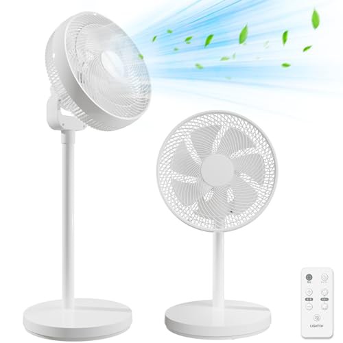 扇風機 サーキュレーター dcモーター節電対策&コンパクト収納タッチパネル＆リモコン リビング扇風機 風量調節6段階 高さ2段階調整可能 7枚羽根 左右上下首振り 静音 衣類乾燥 省エネ 空気循環/部屋干し/冷暖房効率アップ 日本語取扱説の通販は