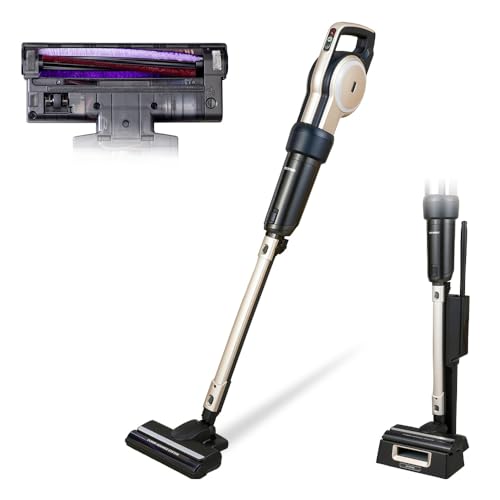 アイリスオーヤマ 掃除機 コード式 紙パック式 スティッククリーナー シャンパンゴールド