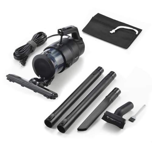 ツインバード 掃除機 パワーハンディークリーナー サイクロン コード式 スティック ハンディ パワフル 2WAY 丸洗い ブラック HC-EB54Bの通販は 10,500円