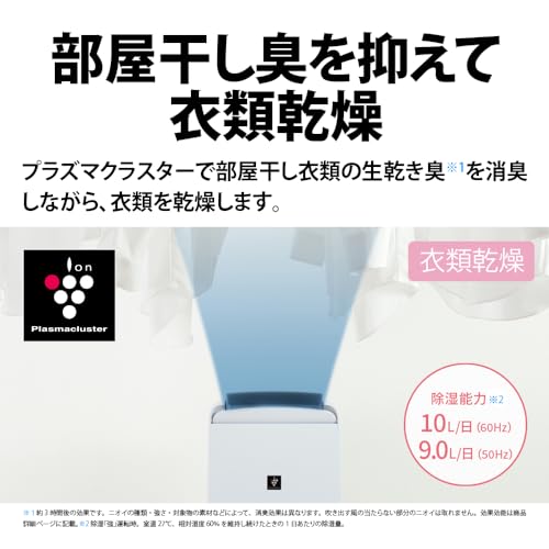 シャープ 冷風 衣類乾燥 除湿機 CM-R100-W コンプレッサー 方式 10L/日