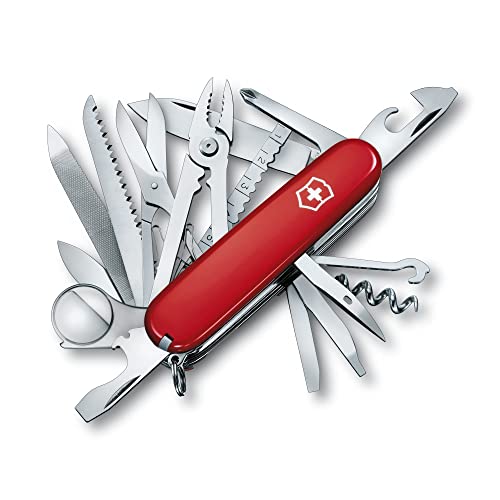 VICTORINOX(ビクトリノックス) スイスチャンプ 全6色 スイス・アーミーナイフ 多機能 ナイフ 防災グッズ アウトドア キャンプ プライヤー はさみ ルーペ付き 33機能を搭載したスイス製マルチツール コンパクト防災グッズ 十徳