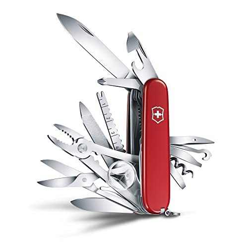 VICTORINOX(ビクトリノックス) スイスチャンプ 全6色 スイス・アーミーナイフ 多機能 ナイフ 防災グッズ アウトドア キャンプ プライヤー はさみ ルーペ付き 33機能を搭載したスイス製マルチツール コンパクト防災グッズ 十徳