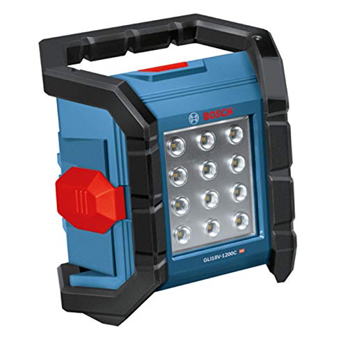 Bosch Professional(ボッシュ) 14V・18Vコードレス投光器 (本体のみ、バッテリー・充電器別売り) GLI18V-1200C