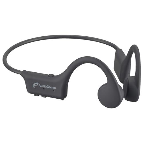 オーム電機AudioComm 骨伝導イヤホン ワイヤレスイヤホン 耳をふさがない Bluetooth5.3 スマホ ハンズフリー通話 イヤホンマイク オープンイヤーヘッドホン HP-BC110N 03-1666 OHM