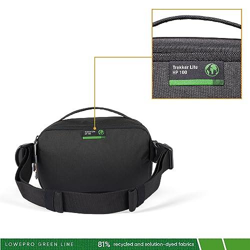 ロープロ(Lowepro) Lowepro カメラバッグ スリングバッグ ウェストバッグ トレッカーライト HP 100 GRL ブラック 2.8L アウトドア グリーンライン サステナブル素材 ミラーレスカメラ LP37457-PWW