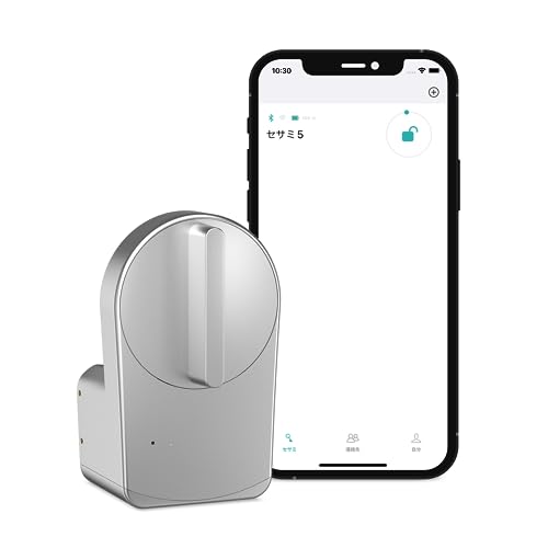 キャンディハウス(Candy House) スマートロック スマートキー SESAME5(シルバー) セサミ5 玄関 オートロック 鍵 スマホで操作 Alexa Googleの通販は 10,300円