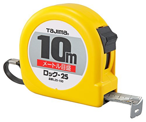 タジマ(Tajima) コンベックス ロック-25 10m 25mm幅 メートル目盛 L25100BLの通販は