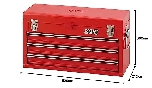 京都機械工具(KTC) ツールチェスト 3段3引出し レッド SKX0213_1