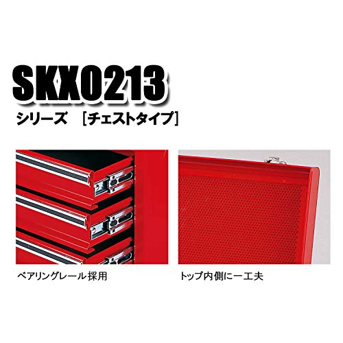 京都機械工具(KTC) ツールチェスト 3段3引出し レッド SKX0213_2