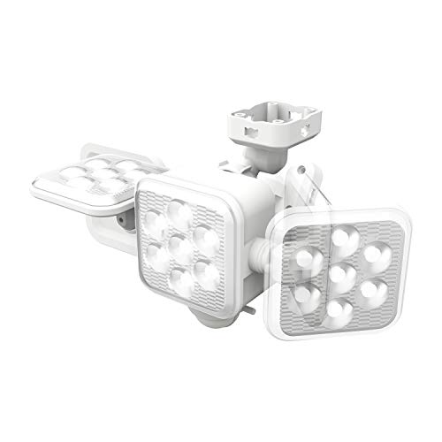 ムサシ RITEX フリーアーム式LEDセンサーライト(5W×3灯) 「乾電池式」 LED-320 ホワイト