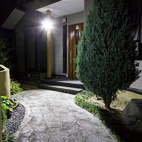 ムサシ RITEX フリーアーム式LEDセンサーライト(5W×3灯) 「乾電池式」 LED-320 ホワイト