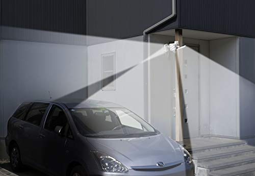 ムサシ RITEX フリーアーム式LEDセンサーライト(5W×3灯) 「乾電池式」 LED-320 ホワイト