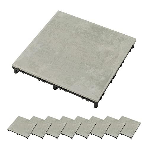 タカショー ガーデンタイル 敷くだけデッキ 磁器タイル DIY エクステリア ジョイントタイル JBG-BCLG/9Sの通販は