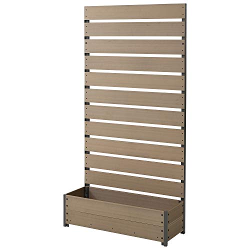 園芸用品 人工木 プランター付き (幅90 高さ180cm)YPF-1890(NA)