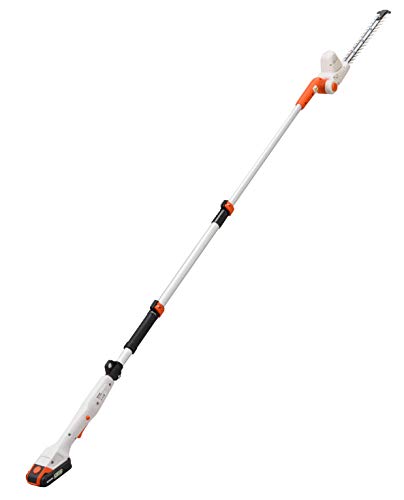 工進(KOSHIN) 18V 2.0Ah 充電式 伸縮 軽量 ポール ヘッジトリマー SPH-18KN コードレス 伸縮 剪定 高所 簡単 静音 共通バッテリー バッテリー・充電器別売
